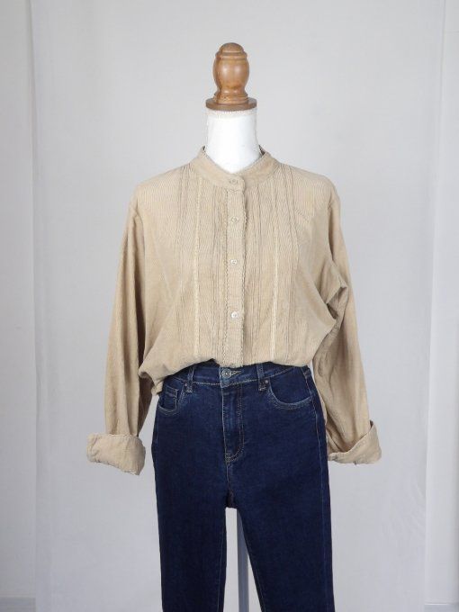 chemise côtelé vintage années 80's